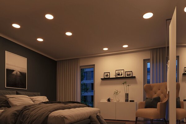 P 93043 Smart Home Zigbee LED vestavné svítidlo Areo VariFit IP44 kruhové 175mm 13W měnitelná bílá - PAULMANN