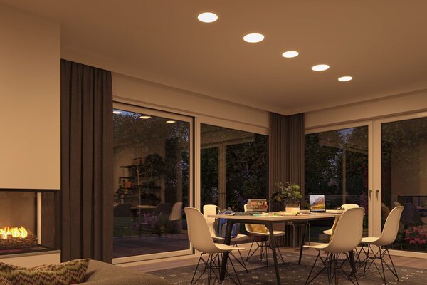 P 95387 Smart Home Zigbee LED vestavné svítidlo Veluna VariFit měnitelná bílá 215mm IP44 17W - PAULMANN