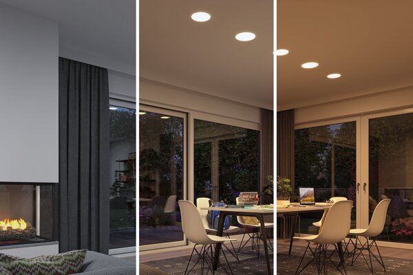 P 95387 Smart Home Zigbee LED vestavné svítidlo Veluna VariFit měnitelná bílá 215mm IP44 17W - PAULMANN