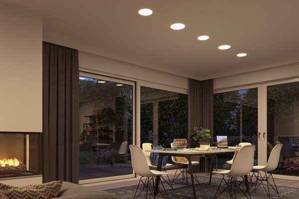 P 95387 Smart Home Zigbee LED vestavné svítidlo Veluna VariFit měnitelná bílá 215mm IP44 17W - PAULMANN