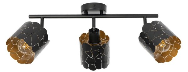 Stropní Lampa Lindby, Aralena, stmívatelné, Černá, Obývací pokoj, Kov, Moderní