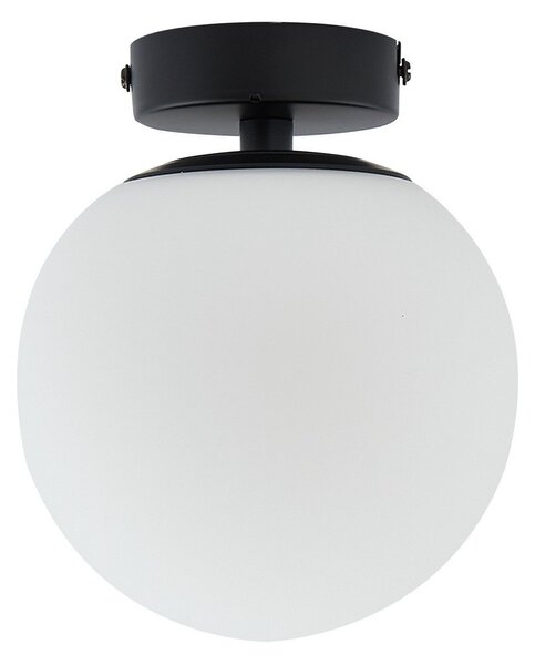 Stropní Lampa Lucande, Bidolo, stmívatelné, Černá, Koupelna, Sklo