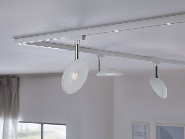 P 96937 URail LED-spot Sphere bílá chrom 7,4W 2.700K - PAULMANN