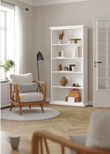 Bílá knihovna 96x201 cm Paris – Tvilum