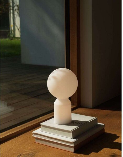 Stolní lampa Normann Copenhagen, stmívatelné, Bílá, Obývací pokoj, Plast