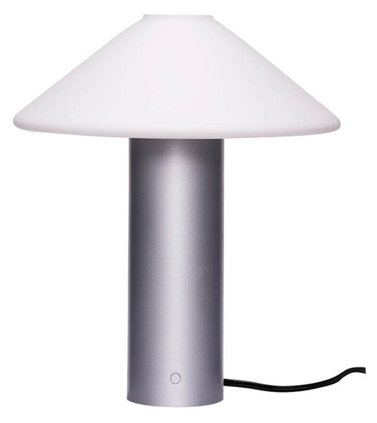 Stolní lampa Hübsch, Metalická, Obývací pokoj, Sklo