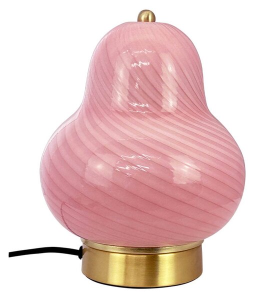 Stolní lampa Dyberg Larsen, Lucy, Pudrová, Obývací pokoj, Sklo, Skandinávský