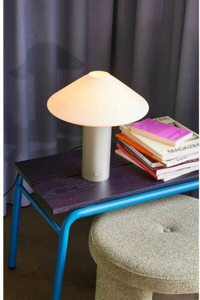 Stolní lampa Hübsch, Metalická, Obývací pokoj, Sklo
