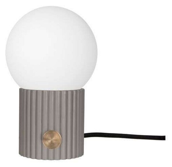 Stolní lampa Globen Lighting, Šedá, Obývací pokoj, Sklo