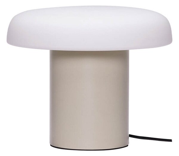 Stolní lampa Hübsch, Béžová, Obývací pokoj, Sklo