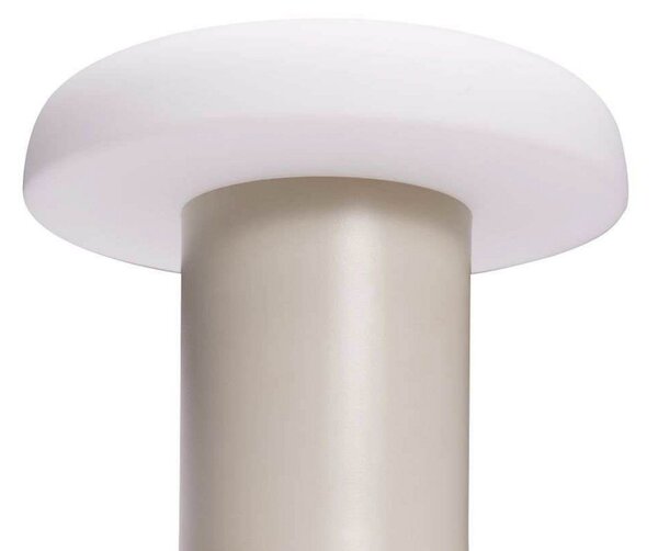 Stolní lampa Hübsch, Béžová, Obývací pokoj, Sklo