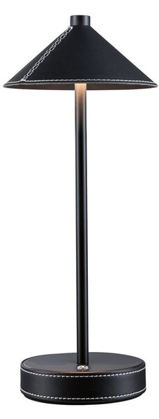Stolní lampa Paulmann, Pellini, stmívatelné, Černá, Obývací pokoj, Kov, Moderní