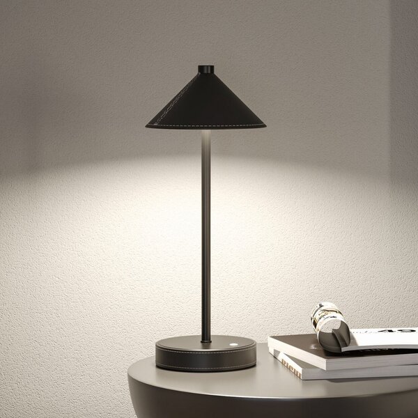 Stolní lampa Paulmann, Pellini, stmívatelné, Černá, Obývací pokoj, Kov, Moderní