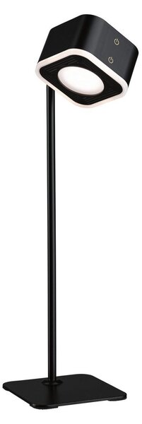 Stolní lampa Paulmann, Varia, stmívatelné, Černá, Obývací pokoj, Plast, Moderní