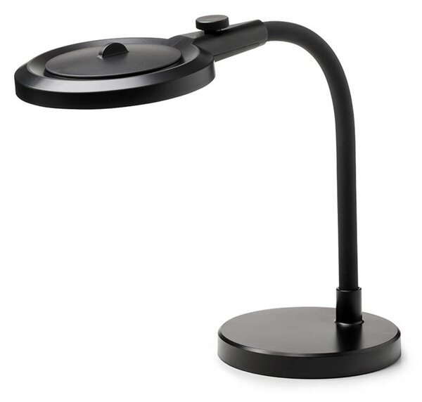 Stolní lampa Halo Design, Černá, Pracovna, Kov