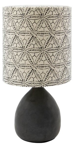 Stolní lampa House Doctor, Černá, Obývací pokoj, Tkanina / Textil, Vintage