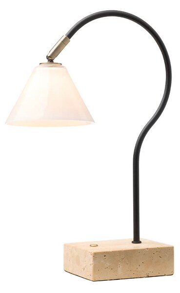 Stolní lampa Halo Design, Béžová, Obývací pokoj, Kov