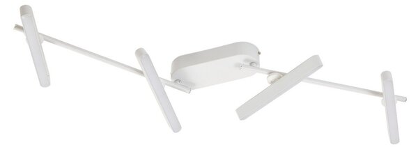 Stropní Lampa Lindby, Eldrin, stmívatelné, Bílá, Obývací pokoj, Kov, Moderní