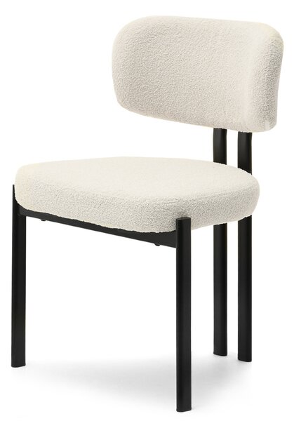 Jídelní židle Kuroyedov (krémová + černá). Akce -10%