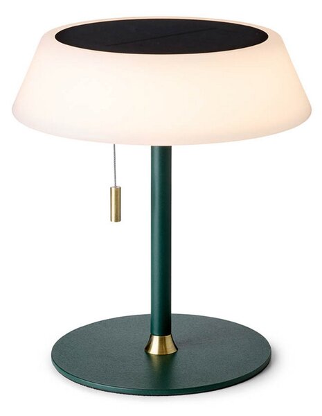 Stolní lampa Halo Design, Zelená, Obývací pokoj, Kov