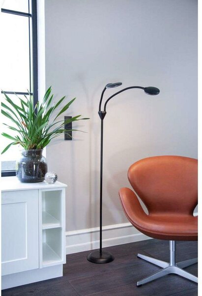 Stojací Lampa Halo Design, Černá, Obývací pokoj, Plast