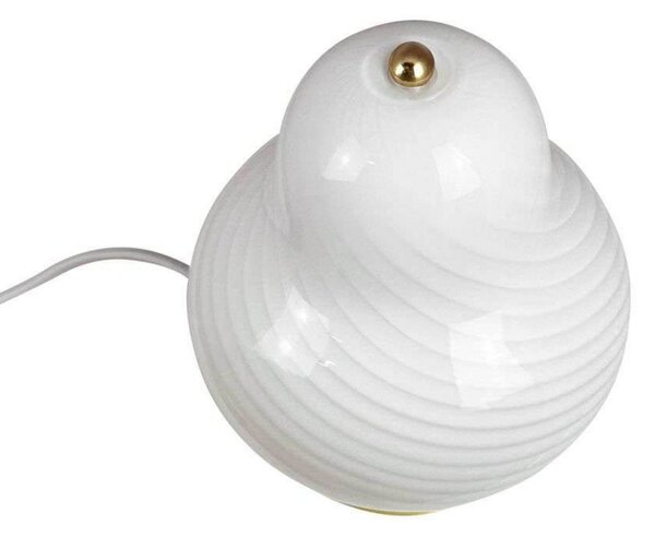Stolní lampa Dyberg Larsen, Lucy, Bílá, Obývací pokoj, Sklo, Skandinávský