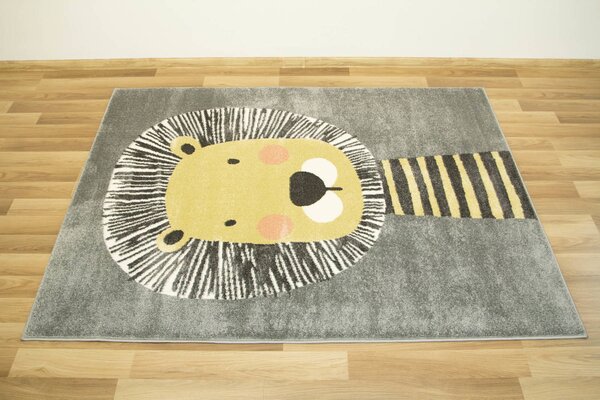 Makro Abra Dětský kusový koberec Lima E181A Lvíček šedý Rozměr: 120x170 cm