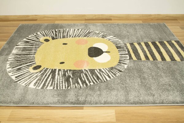 Makro Abra Dětský kusový koberec Lima E181A Lvíček šedý Rozměr: 120x170 cm
