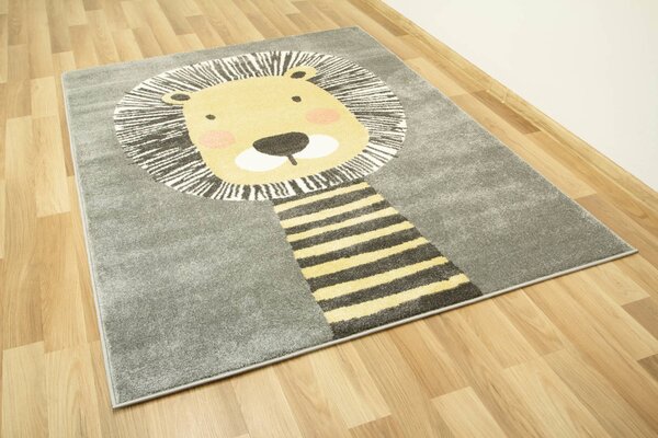 Makro Abra Dětský kusový koberec Lima E181A Lvíček šedý Rozměr: 120x170 cm