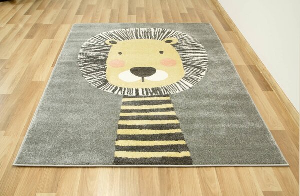 Makro Abra Dětský kusový koberec Lima E181A Lvíček šedý Rozměr: 120x170 cm
