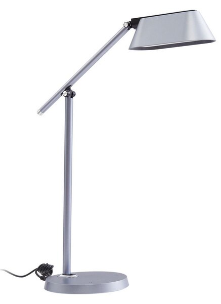 Stolní lampa Lindby, Thies, stmívatelné, Šedá, Pracovna, Plast, Moderní