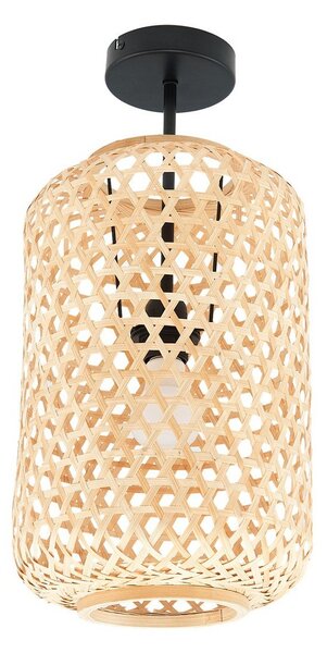 Stropní Lampa Lucande, Jorick, stmívatelné, Dřevo, Obývací pokoj, Bambus, Venkovský / rustikální