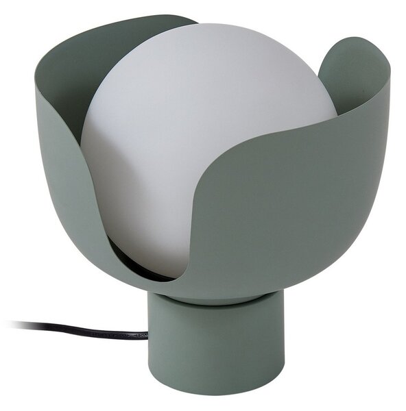 Stolní lampa Lindby, Fiora, Zelená, Obývací pokoj, Kov, Moderní