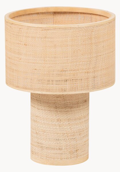 Ručně tkaná stolní lampa z rafie Syro