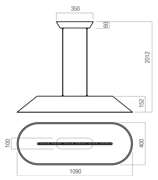 Redo Závěsné akustické LED svítidlo AKIRA š: 1090mm, 23,5W Barva: Kávová-šedá, Teplota světla: 2700K - teplá bílá