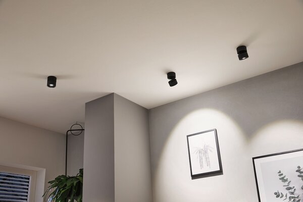 P 93371 Přisazené svítidlo LED Spircle černá mat 8,0W 3.000K 36° - PAULMANN