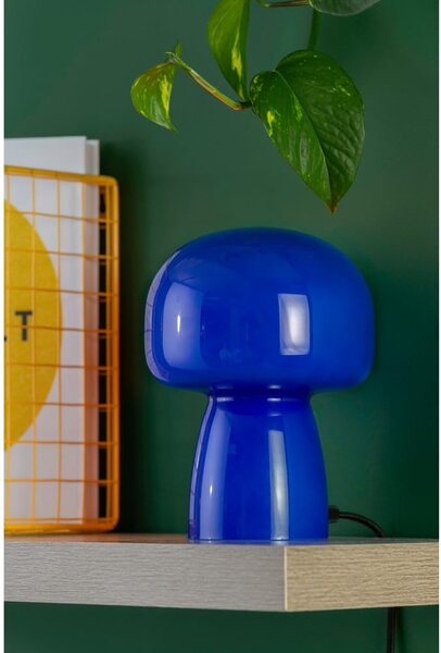 Modrá stolní lampa (výška 20 cm) Fervor – Leitmotiv
