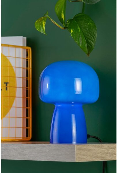 Modrá stolní lampa (výška 20 cm) Fervor – Leitmotiv