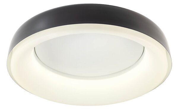 Redo 01-3724 Dip, černé stropní/závěsné svítidlo, LED 40W, 2700-6500K, průměr 62,4cm