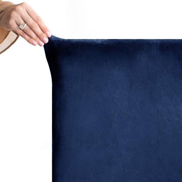 Modré napínací potahy v sadě 4 ks na židli 48 cm Sento – Restilo