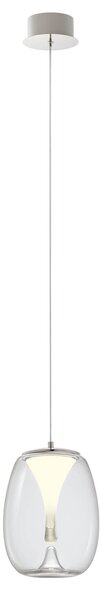 Redo Závěsné LED svítidlo DROP ø 200mm, 8W Barva: Chrom