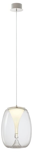 Redo Závěsné LED svítidlo DROP ø 270mm, 15W Barva: Chrom