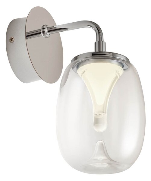 Redo Nástěnné LED svítidlo DROP ø 110mm, 6W Barva: Chrom