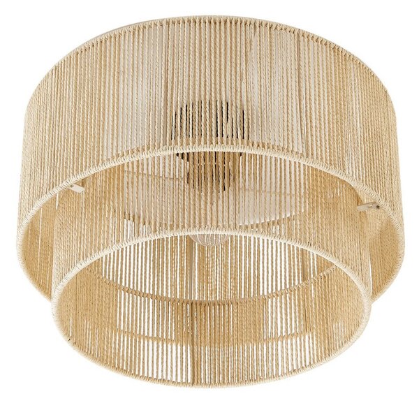 Stropní Lampa Lindby, Anuva, stmívatelné, Béžová, Jídelna, Papír / Karton, Venkovský / rustikální