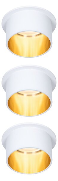 P 93381 Vestavné svítidlo LED Gil 6W bílá mat zlatá IP44 2.700K 3-krokové-stmívatelné - PAULMANN