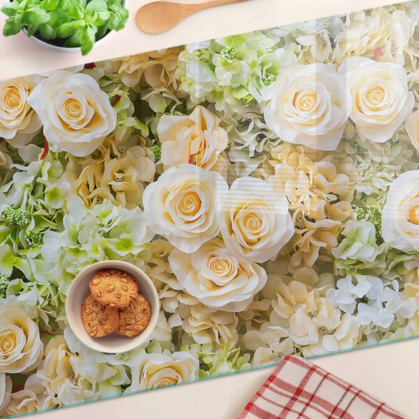 Skleněné krájecí prkénko Květiny v pastelových odstínech ddk-nr-wm-00006228