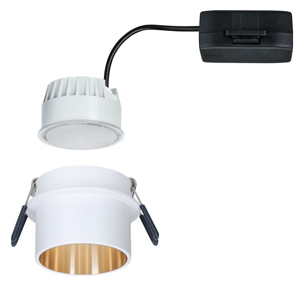P 93380 Vestavné svítidlo LED Gil 6W bílá mat zlatá IP44 2.700K 3-krokové-stmívatelné - PAULMANN