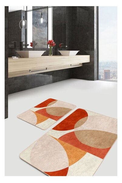 Sametové koupelnové předložky v sadě 2 ks 60x100 cm – Mila Home