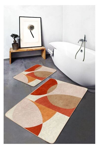 Sametové koupelnové předložky v sadě 2 ks 60x100 cm – Mila Home