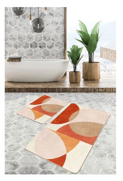 Sametové koupelnové předložky v sadě 2 ks 60x100 cm – Mila Home